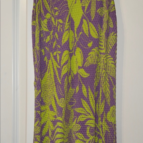 FARM Rio Purple and Green Midi Dress - Picture 4 of 6